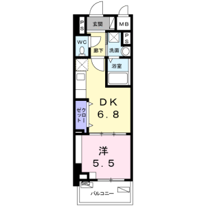 1DK Mansion in Adachi - Adachi-ku Floorplan