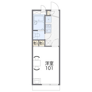 1K Apartment in Dairyo - Osaka-shi Sumiyoshi-ku Floorplan