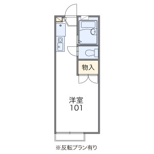 1K Apartment in Tojimmachi - Fukuoka-shi Chuo-ku Floorplan