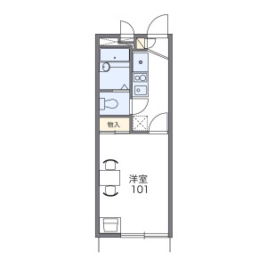 1K Apartment in Oshitate - Inagi-shi Floorplan