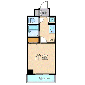1K Mansion in Kandaizumicho - Chiyoda-ku Floorplan