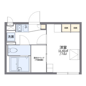 1K Apartment in Izumicho - Nishitokyo-shi Floorplan