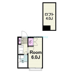 1K Apartment in Nakatehara - Yokohama-shi Kohoku-ku Floorplan
