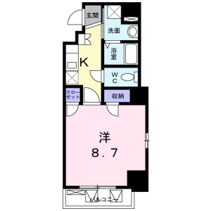 1K Mansion in Higashi - Shibuya-ku Floorplan