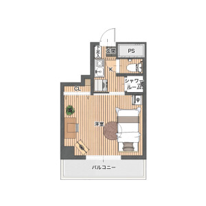 1K Mansion in Shinjo - Kawasaki-shi Nakahara-ku Floorplan