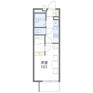 1K Mansion in Baraki - Ichikawa-shi Floorplan