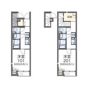 1K Apartment in Nishiterao - Yokohama-shi Kanagawa-ku Floorplan