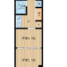 2K Apartment to Rent in Yokohama-shi Naka-ku Floorplan