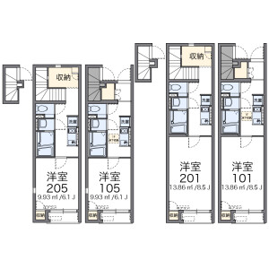 1K Apartment in Tateishi - Katsushika-ku Floorplan