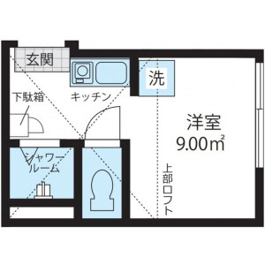 1R Apartment in Komazawa - Setagaya-ku Floorplan
