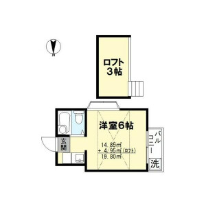 1R Apartment in Shimoigusa - Suginami-ku Floorplan