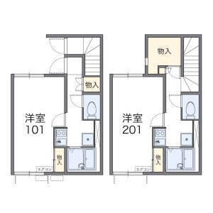 1K Apartment in Matsudoshinden - Matsudo-shi Floorplan