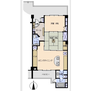 2LDK Mansion in Toji - Shimoda-shi Floorplan
