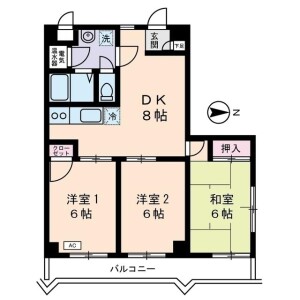 3DK Mansion in Takinogawa - Kita-ku Floorplan