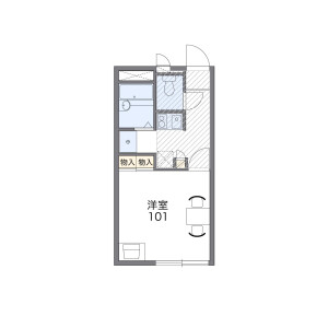 1K Apartment in Minamitsukaguchicho - Amagasaki-shi Floorplan