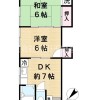 江户川区出租中的2DK公寓 楼层布局