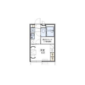 1K Apartment in Karahashicho - Otsu-shi Floorplan