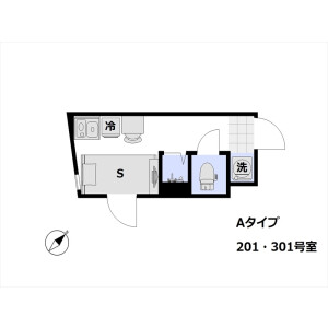 1R Mansion in Higashigotanda - Shinagawa-ku Floorplan