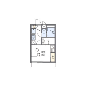 1K Apartment in Iwase - Matsudo-shi Floorplan