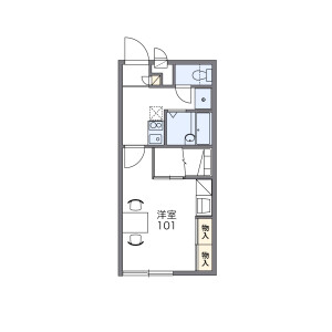 1K Apartment in Daido - Osaka-shi Higashiyodogawa-ku Floorplan
