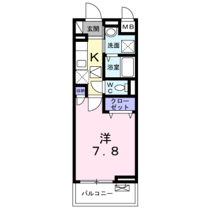 1K Apartment in Kyojima - Sumida-ku Floorplan