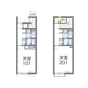1K Apartment in Oguradai - Chiba-shi Wakaba-ku Floorplan