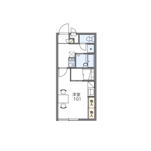 1K Apartment in Higashiyosumicho - Takatsuki-shi Floorplan