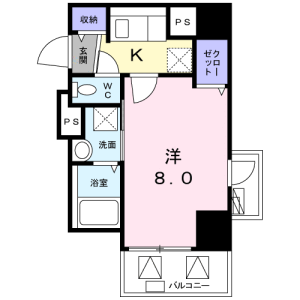 1K Mansion in Higashiasakusa - Taito-ku Floorplan