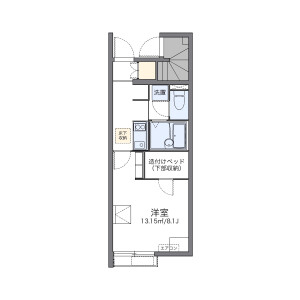 1K Apartment in Honsanrizuka - Narita-shi Floorplan