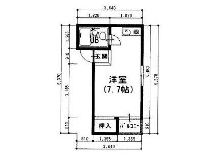 1R Apartment to Rent in Osaka-shi Miyakojima-ku Floorplan