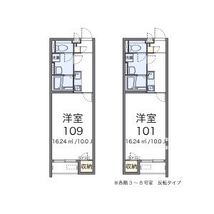 1K Apartment in Kusubashishimokata - Kitakyushu-shi Yahatanishi-ku Floorplan