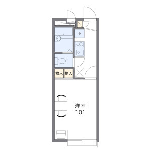 1K Mansion in Machiminami - Nagoya-shi Moriyama-ku Floorplan