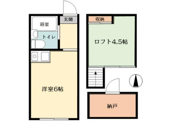 1R Apartment to Rent in Sagamihara-shi Minami-ku Floorplan