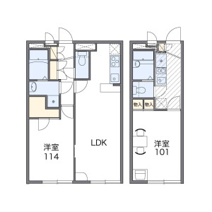 1K Apartment in Kanamori - Machida-shi Floorplan