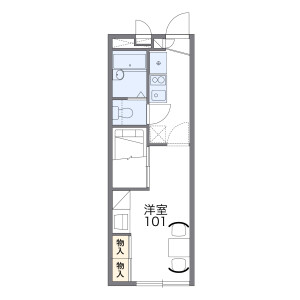 1K Mansion in Mikuriya nishinocho - Higashiosaka-shi Floorplan