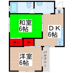 2DK Mansion in Narimasu - Itabashi-ku Floorplan