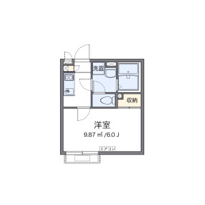 1K Apartment in Kamishinozaki - Edogawa-ku Floorplan
