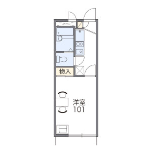 1K Apartment in Omorihigashi - Ota-ku Floorplan