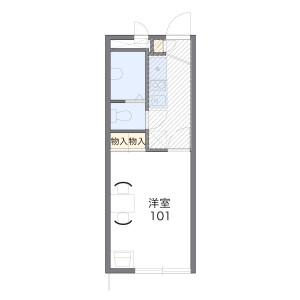 1K Apartment in Higashikawashimacho - Yokohama-shi Hodogaya-ku Floorplan