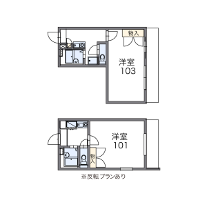 1K Apartment in Saiwaicho - Higashimatsuyama-shi Floorplan