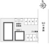1Kアパート - 富田林市賃貸 配置図