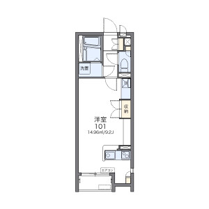 1R Apartment in Yamazumicho - Sasebo-shi Floorplan