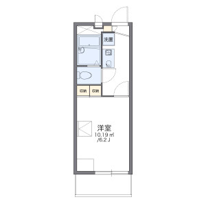 1K Mansion in Sumiyoshicho - Fuchu-shi Floorplan