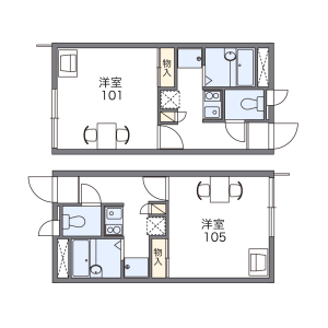 1K Apartment in Takakuracho - Nagoya-shi Atsuta-ku Floorplan