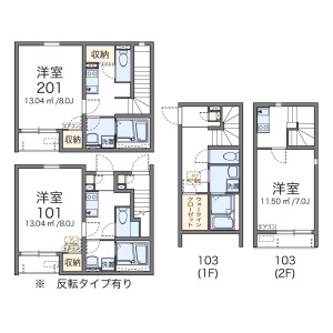 1K Apartment in Minamiogikubo - Suginami-ku Floorplan
