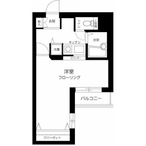 1K Mansion in Kitashinagawa(1-4-chome) - Shinagawa-ku Floorplan