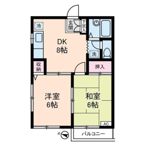 2DK Apartment in Komone - Itabashi-ku Floorplan