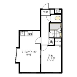 1DK Mansion in Takadanobaba - Shinjuku-ku Floorplan