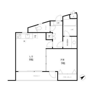 1DK Mansion in Honan - Suginami-ku Floorplan