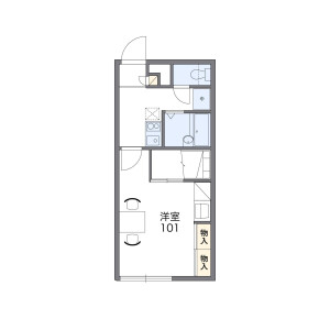 1K Apartment in Tottori minami - Kushiro-shi Floorplan